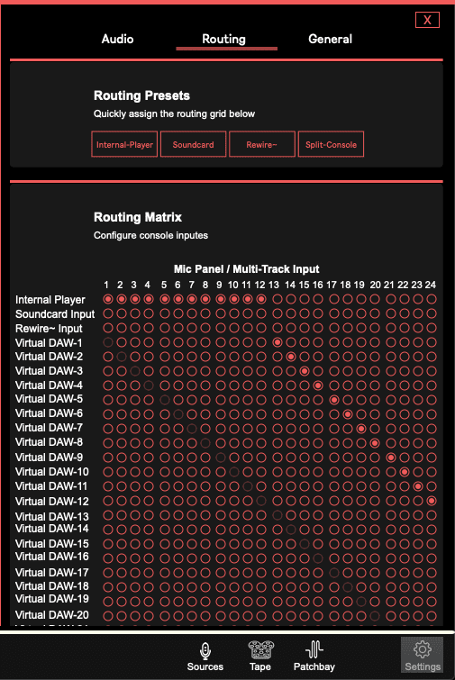 Sound Desk Routing Demonstrating Channel & Monitor Path in SoundcheckPro - SoundcheckPro